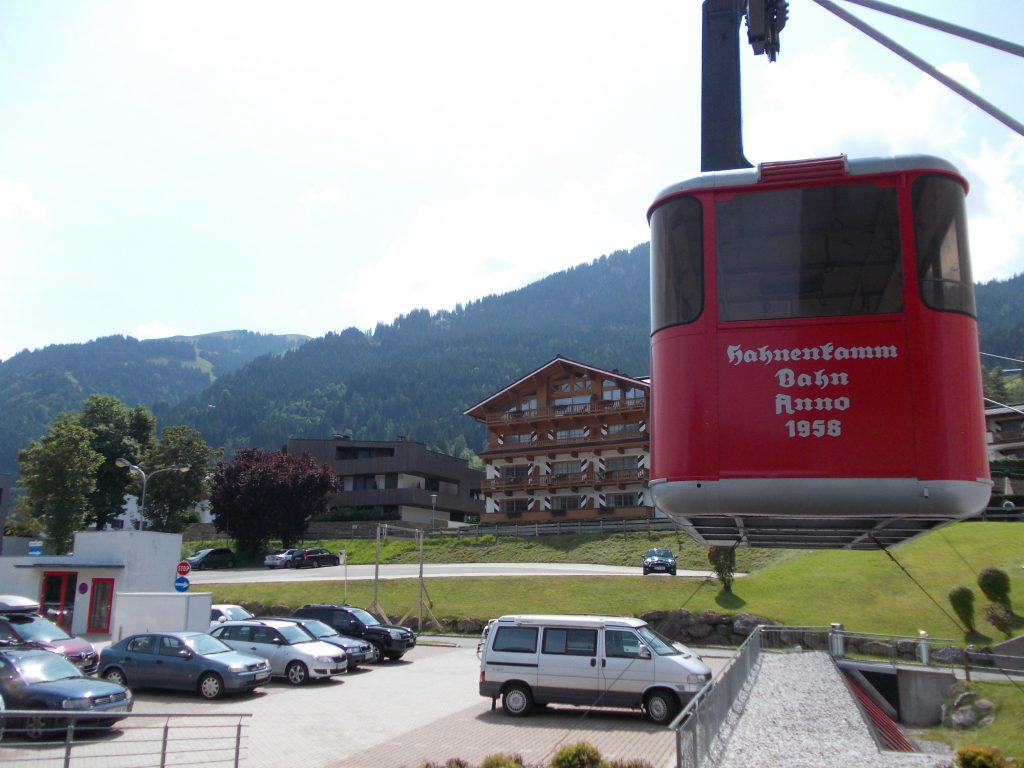 Kitzbühel, Hahnenkamm mountain, place for FIS alpine ski World Cup. Daniel Yule won the slalom 2020